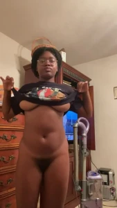 Freaky ebony nerd with big tits 4259105