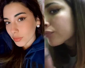 Cute latina exposed sucking dick