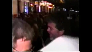 Andrea S lets two guys suck the hell out of her big ass titties at mardi gras 1998