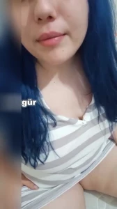 Turkish Blue Haired Chubby Webcam Show