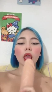 Cute Asian having fun w/ big dildo ✨ 4282926