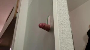 Gloryhole in Hotel Bathroom