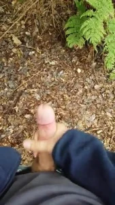 Jerking off in the woods!