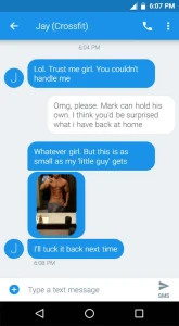 Guy from gym texting my fiance - part 1