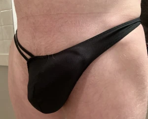 Big cock in pouch thong 205860