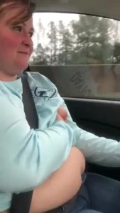 Driving with Milky Tits